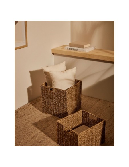 Caja plegable Tossa de fibras naturales 32 x 33 cm - Kave Home
