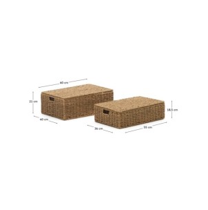 Set Tossa de 2 cajas de fibras naturales 55 x 36 cm / 60... 2