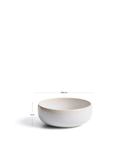 Bol Uilo de cerámica blanco - Kave Home