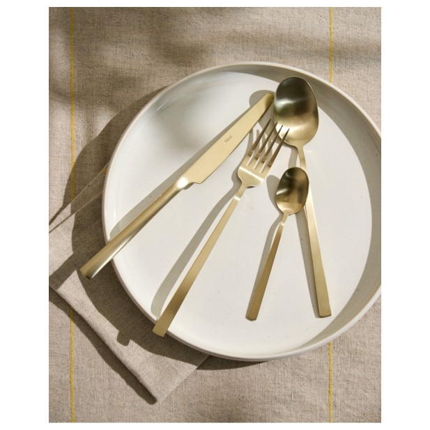 Plato plano Uilo de cerámica blanco -...
