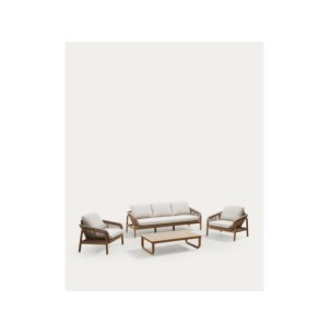 Set Vellana sofá 3 plazas, 2 sillones y mesa centro...