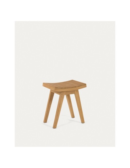 Reposapiés Vicentina de madera maciza de teca - Kave Home