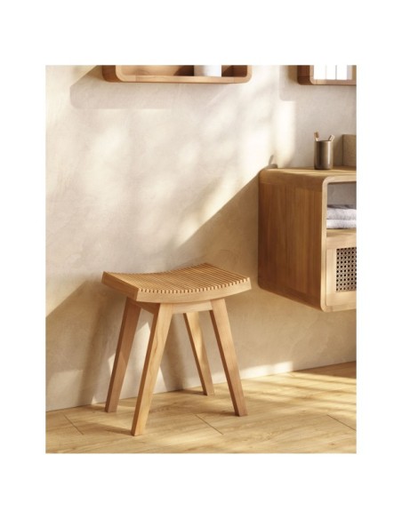 Reposapiés Vicentina de madera maciza de teca - Kave Home