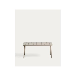 Mesa de exterior Zivia de acero galvanizado topo 90 x 50...