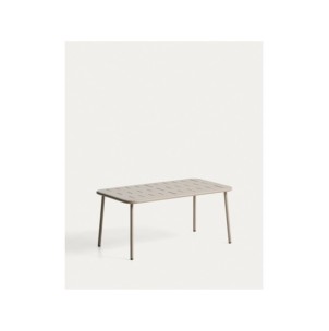 Mesa de exterior Zivia de acero galvanizado topo 90 x 50... 2