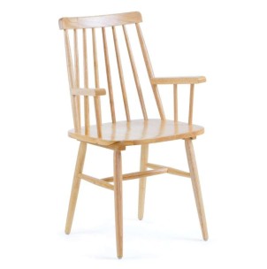 Silla TRESSIA con Brazos, Madera Natural - Kave Home, Vackart. CC0429M46. Sillas de diseño con calidad y estilo, en Vackart tu tienda de diseño.