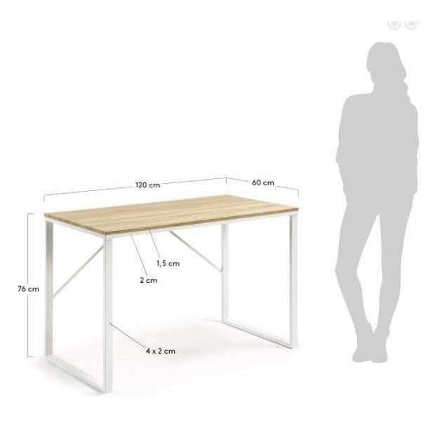 Escritorio Talbot 120x60cm blanco - Kave Home, Vackart
