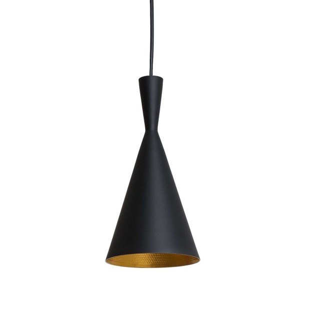 Lámpara Brus Acero Negro, inspiración Beat Tall de Tom Dixon