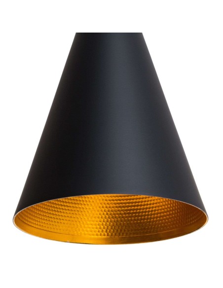 Lámpara Brus Acero Negro, inspiración Beat Tall de Tom Dixon