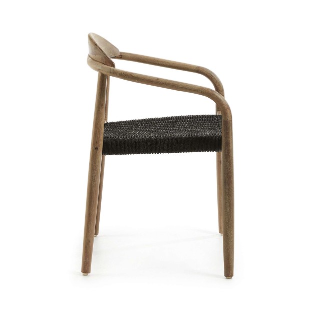 Silla NINA, Acacia Natural / Cuerda Negra - Kave Home. Vackart Silla NINA, Acacia Natural / Cuerda Negra - Kave Home. Vackart