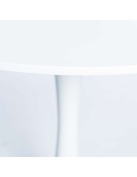 Mesa Tulip 80 cm MDF de Comedor Redonda, Inspiración Eero Saarinen