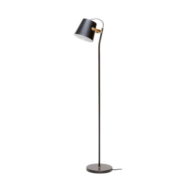 Lámpara de pié GRENAA, negra - Hübsch