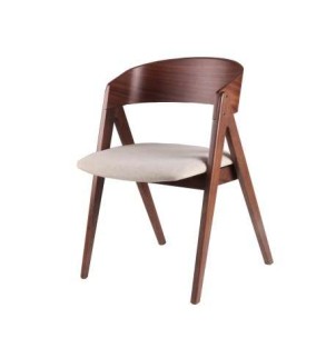 Silla HERØY nogal beige . Sillas de diseño y con estilo nórdico en Vackart.