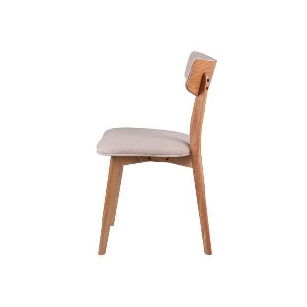 Silla HAREID roble beige