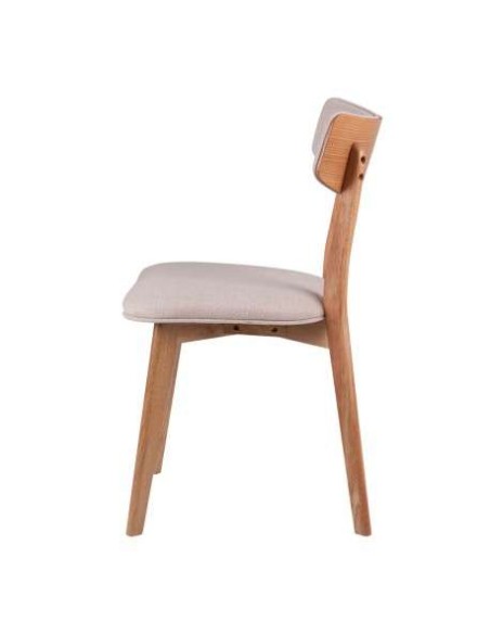 Silla HAREID roble beige