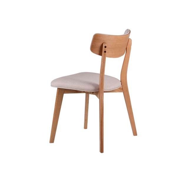 Silla HAREID roble beige