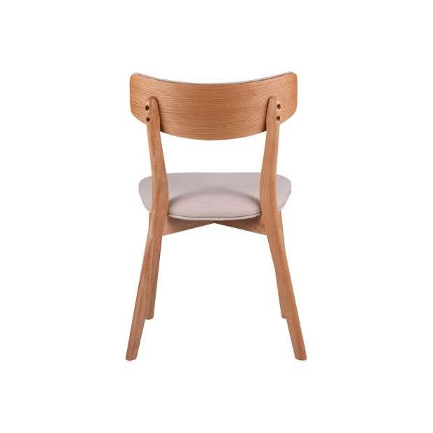 Silla HAREID roble beige