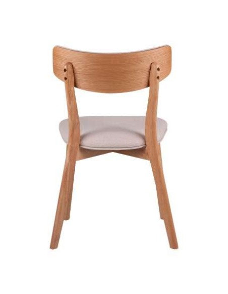 Silla HAREID roble beige