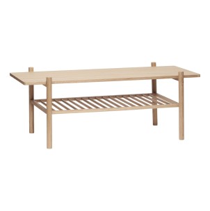 Mesa de centro HOTTEK con estante, roble - Hübsch. Mesa de diseño escandinavo en Vackart.