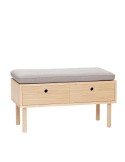 Banco HIDE 85 x 40 cm 2 cajones - Hübsch