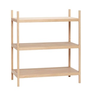 Estantería madera LIBRARY 3 estantes- Hübsch Estanterías exclusivas con estilo escandinavo de Hübsch con Vackart tu tienda de diseño mas cool