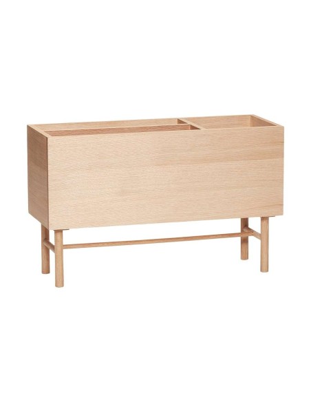 Macetero con Patas OXELÖSUN, Roble Natural - Hübsch. Vackart