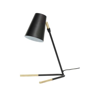 Lámpara de Mesa LUND negro mate - Hübsch. Lámparas de mesa con estilo escandinavo de Hübsch con Vackart tu tienda de diseño mas cool