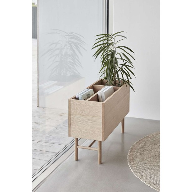 Macetero con Patas OXELÖSUN, Roble Natural - Hübsch. Vackart