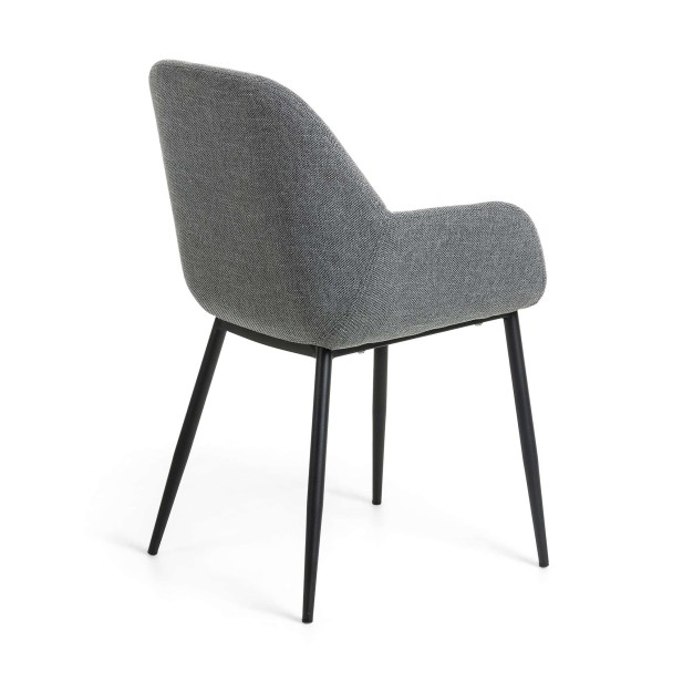 Silla KONNA, Textil Gris Oscuro - Kave Home. Vackart Silla KONNA, Textil Gris Oscuro - Kave Home. Vackart