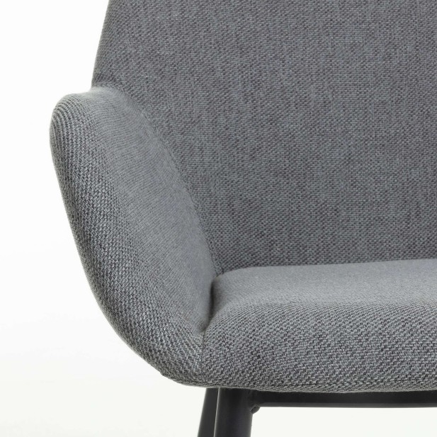 Silla KONNA, Textil Gris Oscuro - Kave Home. Vackart Silla KONNA, Textil Gris Oscuro - Kave Home. Vackart