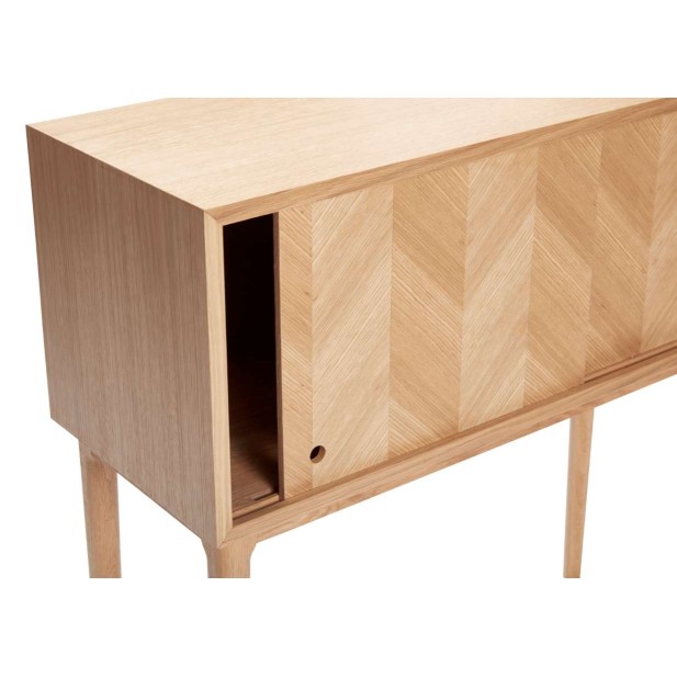 Consola HERRINGBONE 90x35 cm, Roble Natural - Hübsch. Vackart Consola HERRINGBONE 90x35 cm, Roble Natural - Hübsch. Vackart