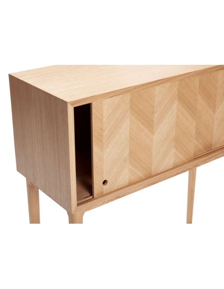 Consola HERRINGBONE 90x35 cm, Roble Natural - Hübsch. Vackart