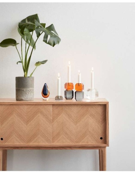 Consola HERRINGBONE 90x35 cm, Roble Natural - Hübsch. Vackart