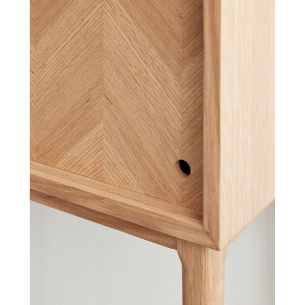 Consola HERRINGBONE 90x35 cm, Roble Natural - Hübsch. Vackart Consola HERRINGBONE 90x35 cm, Roble Natural - Hübsch. Vackart