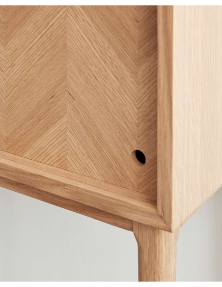 Consola HERRINGBONE 90x35 cm, Roble Natural - Hübsch. Vackart