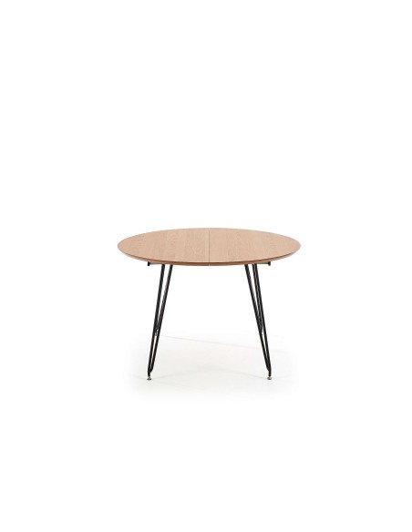 Mesa extensible NOVAC 120(200)x120 cm, chapa de roble natural - Kave Home, Vackart