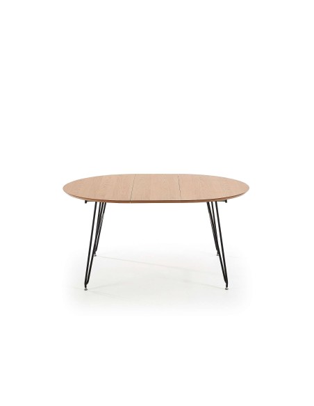Mesa extensible NOVAC 120(200)x120 cm, chapa de roble natural - Kave Home, Vackart