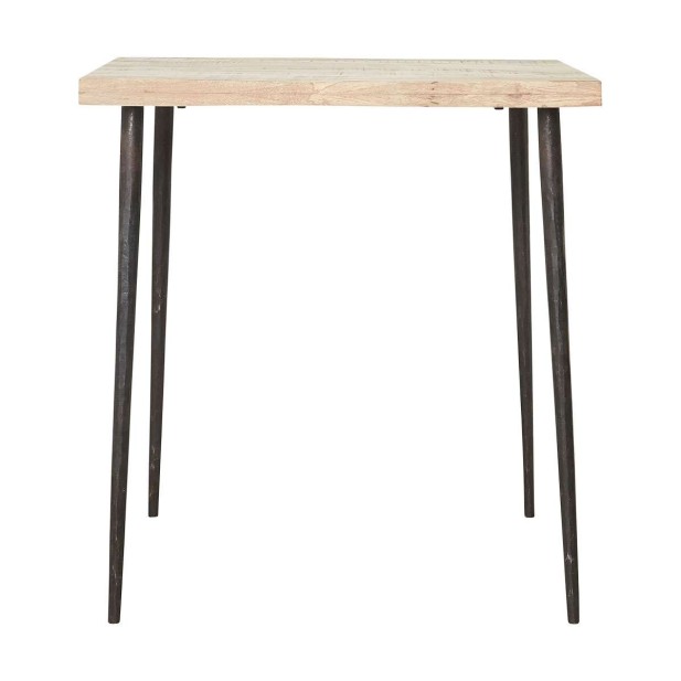 Mesa SLATED 70x70 cm de Comedor, Mango Natural - House Doctor. Vackart