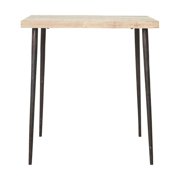 Mesa SLATED 70x70 cm de Comedor, Mango Natural - House Doctor. Vackart