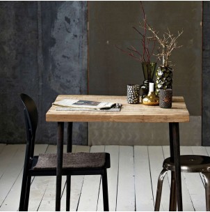 Mesa SLATED 70x70 cm de Comedor, Mango Natural - House Doctor. Vackart 2