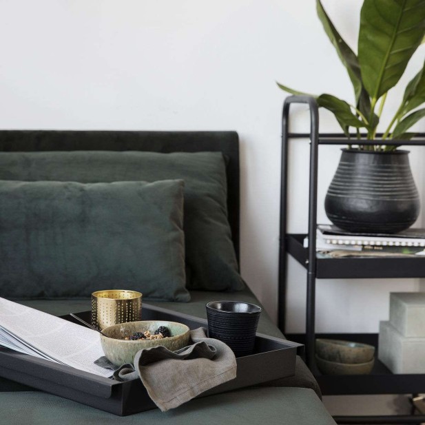 Carrito ROLL, Metal Negro - House Doctor. Vackart