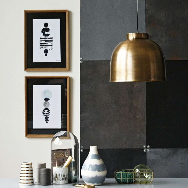 Lámpara de Techo BOWL Ø35 cm, Latón - House Doctor. Vackart