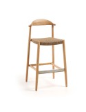 Taburete NINA 76 cm Alto, Acacia Natural - Kave Home