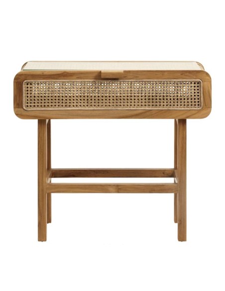 Consola MERGE, teca/vidro - Nordal