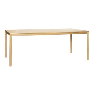 Mesa SØR-TRØNDELAG de Comedor 200x100 cm, Madera Natural - Hübsch. Mesas de diseño en Vackart, tu tienda de diseño. Diseña tu hogar con nuestras mesas de diseño escandinavo.