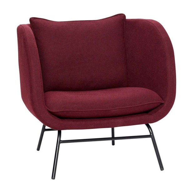 Sillón Melhus Rojo Burdeos - Hübsch