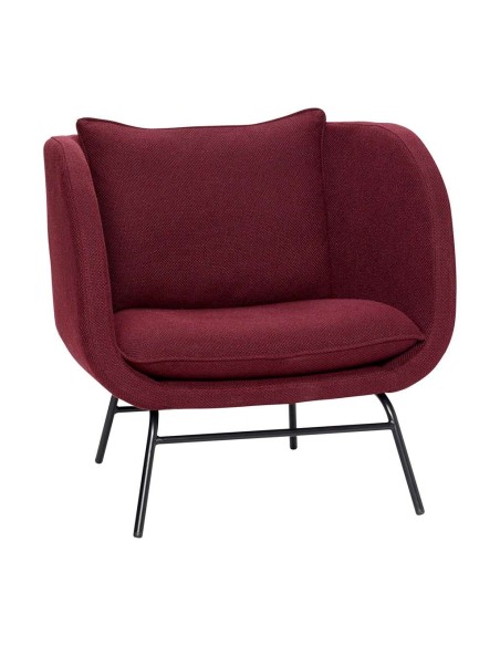 Sillón Melhus Rojo Burdeos - Hübsch