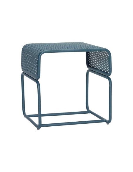 Mesita-taburete de exterior EDGE verde - Hübsch