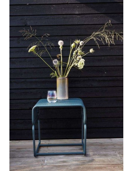 Mesita-taburete de exterior EDGE verde - Hübsch