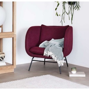 Sillón Melhus Rojo Burdeos - Hübsch 2